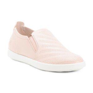 ECCO Made In Portugal Leather Travel Slip On Comfort Sneakers